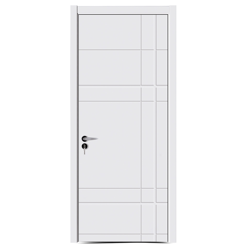 GJ-S536 Puerta lacada blanca de madera pintada de MDF 