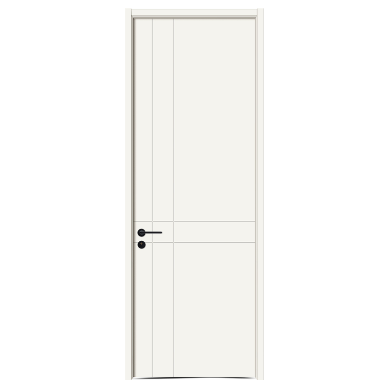 GW-109 Puerta de panel interior enrasada de PVC blanco puro