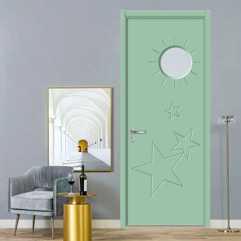 GA20-113 Puerta interior de PVC MDF de dibujos animados
