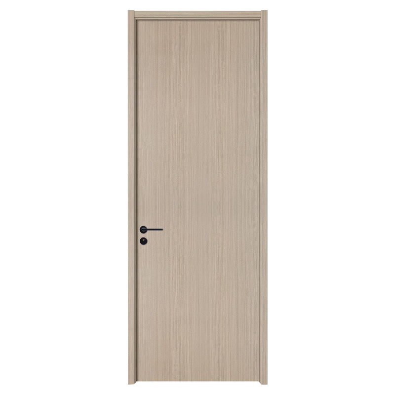 GW-100 Puerta plana de PVC MDF de color pera plateada