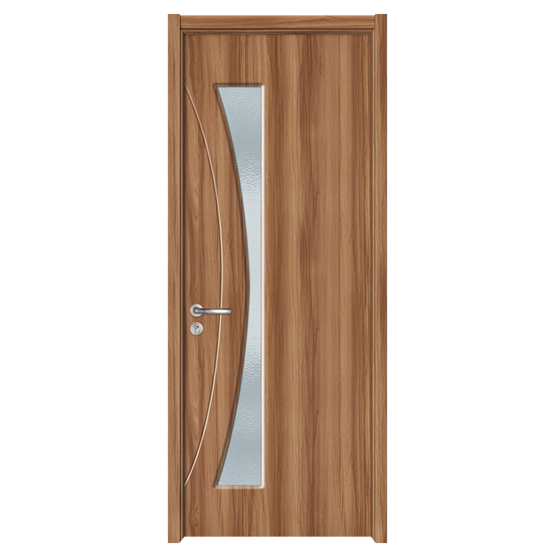 GA20-111B Puerta de madera de vidrio esmerilado de madera de teca para oficina