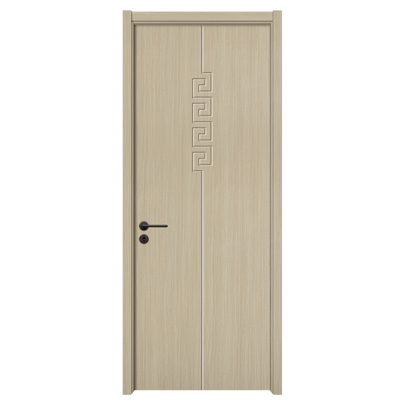 Puerta interior de madera de PVC de estilo chino de madera de arce claro GA20-32