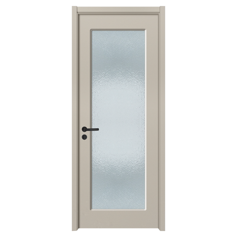 GA20-96B Panel puerta de madera contrachapada puerta de madera de vidrio esmerilado para baño